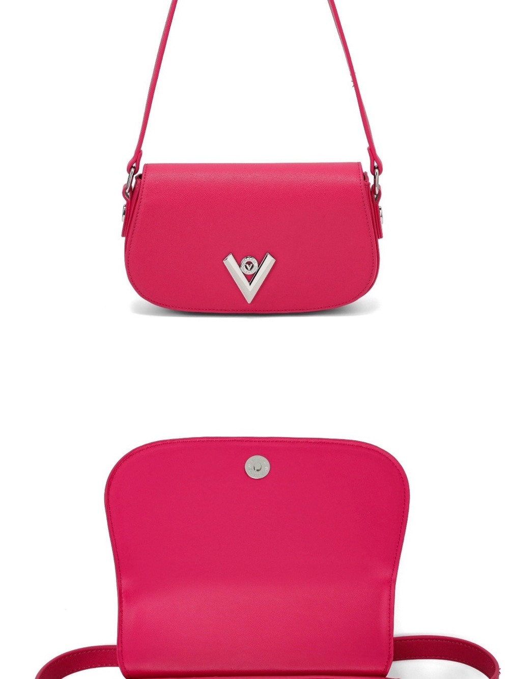 Valentino Orlandi Hot Pink Leather Shoulder Bag